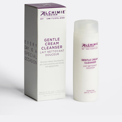 Gentle cream cleanser with packaging