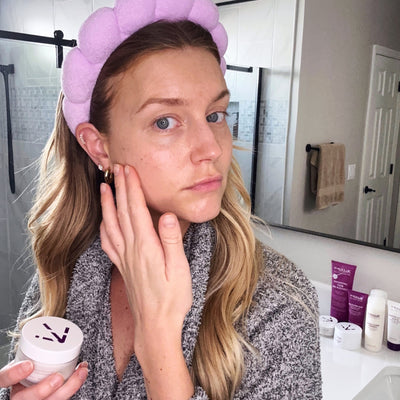 Introducing Alchimie Forever's new Violet Spa Headband. Add a touch of glam to your daily skin care ritual.
