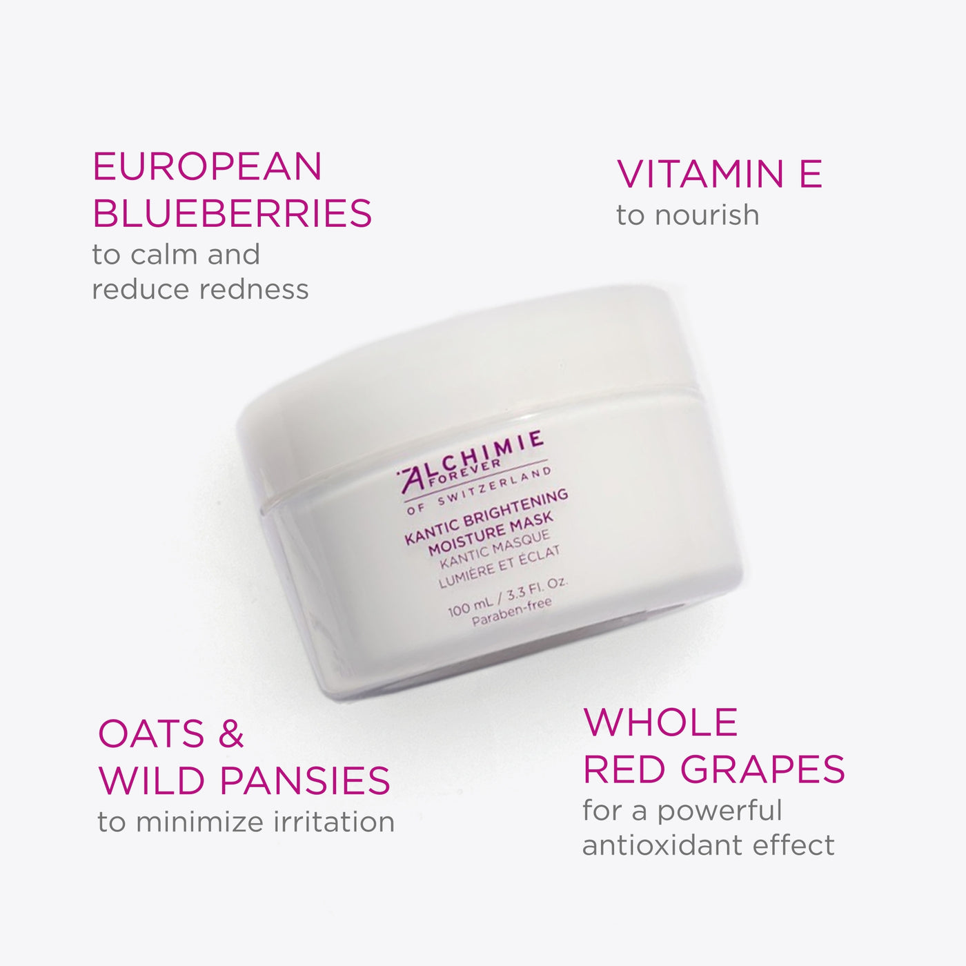 Kantic Brightening Moisture Mask | Hydrating Glow Mask | Alchimie Forever