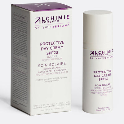 Protective day cream SPF 23 with packaging