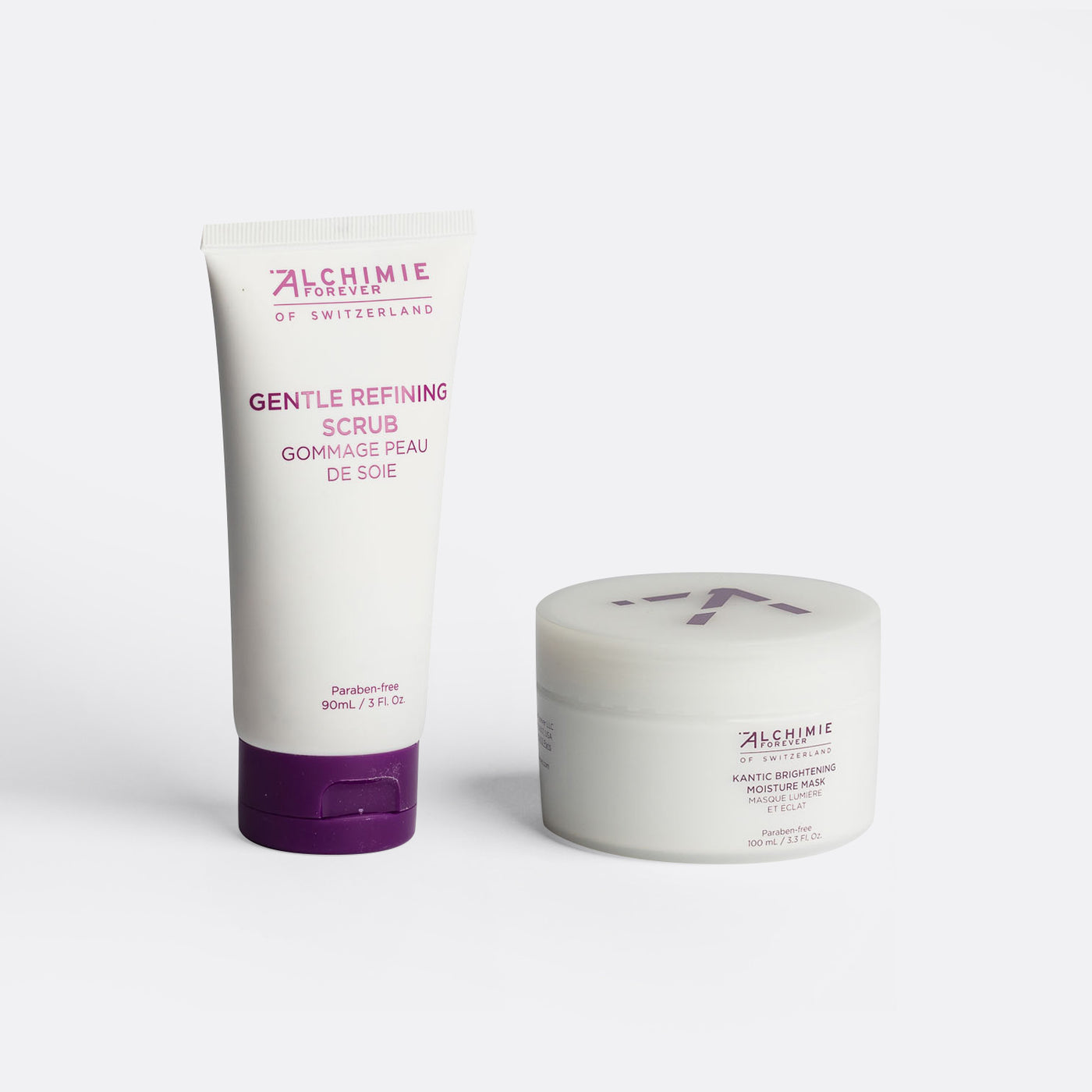 At-Home Facial Bundle with Gentle Refining Scrub and Brightening Moisture Mask